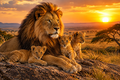 Lion and Cubs